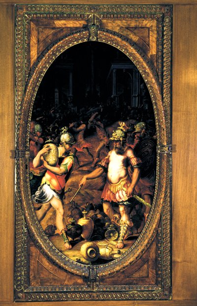 De plundering van een stad, 1572 door Niccolo Betti